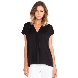 FINAL MARKDOWN  VINCE Cascade Short Sleeve Blouse